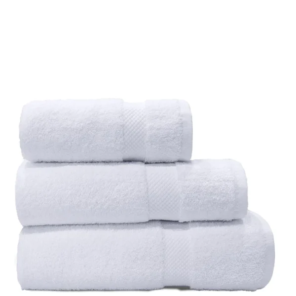 WHITE - 100% COTTON TERRY TOWEL