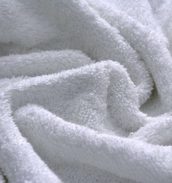 WHITE - 100 % Cotton Essential Towel - Image 2