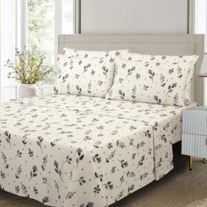 CT- Bed Sheets 100% Organic Printed-Black